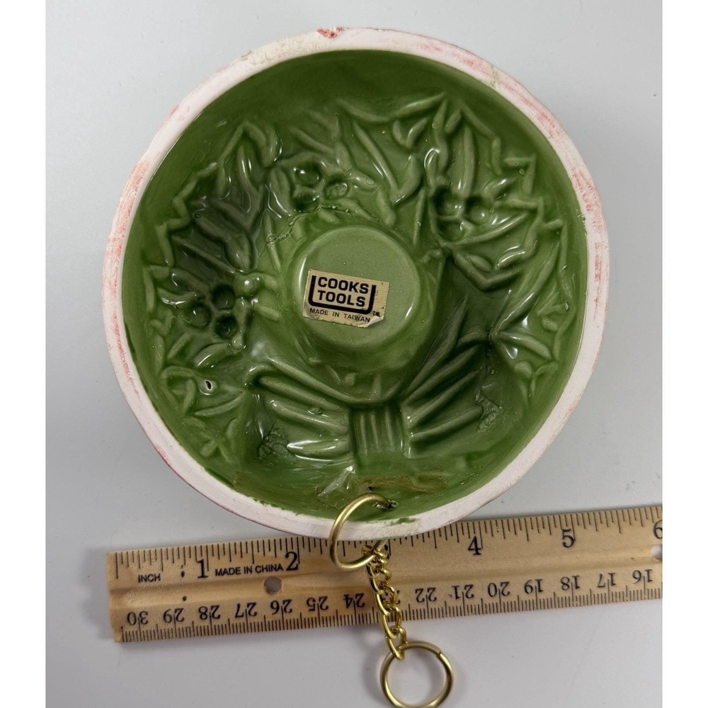 Vintage 1980's Cook's Tools Ceramic Christmas Tree Wreath Decorative Molds - Picture 6 of 10